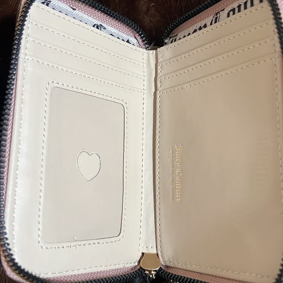 Juicy Couture wallet coin purse Brand New double pocket retro vibe velour - Picture 7 of 13